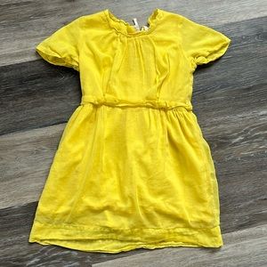 Sunshine Yellow Short-Sleeved Dress